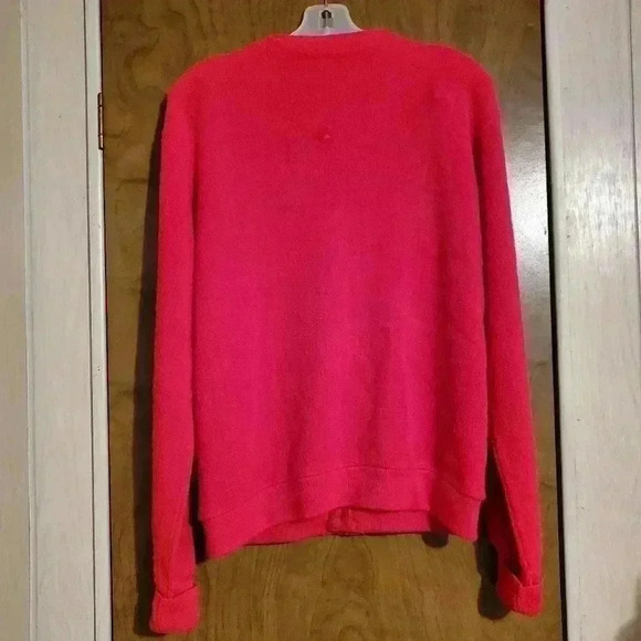 80's Vintage The Fox Sweater JC Penney Acryl Cardigan Size M Kurt Cobain Nirvana - Picture 2 of 6